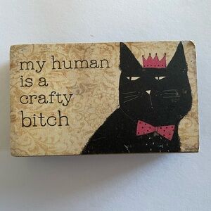 Wall or desk decor, is stable enough ugh to stand up on its own